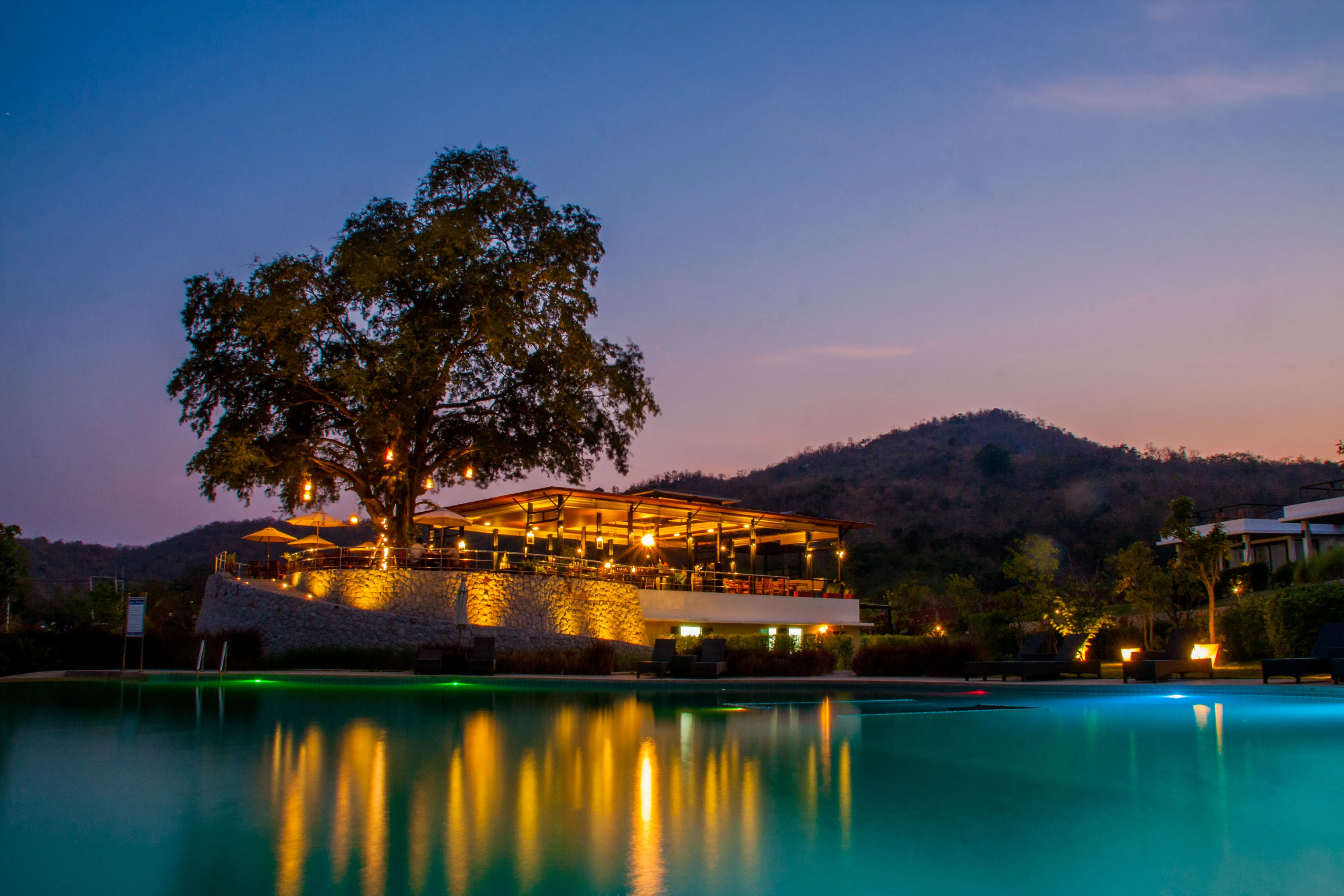 ที่พักหัวหิน พูลวิลล่าส่วนตัว วิวทะเล - Restaurant with a beautiful view